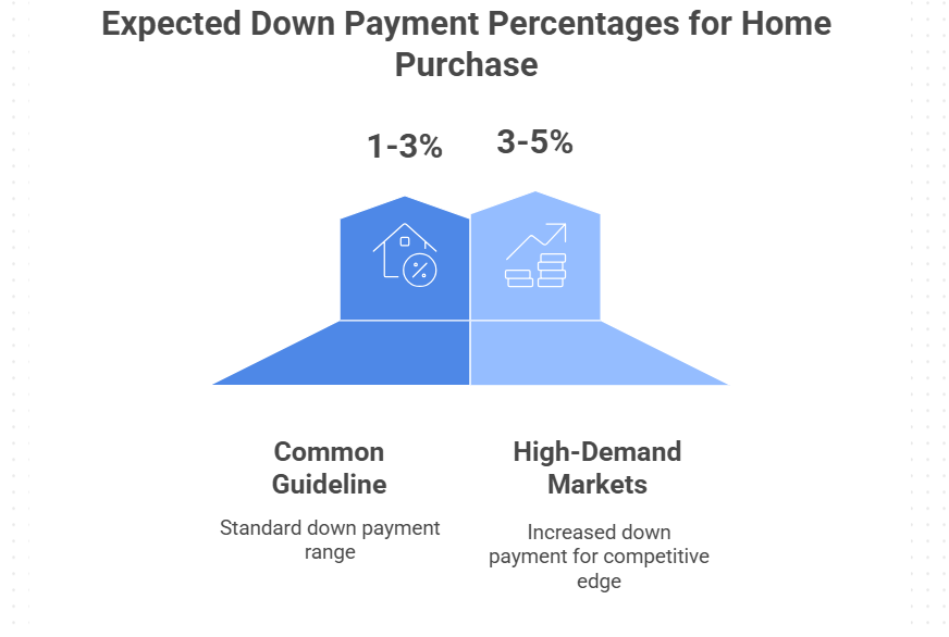 Down payment percentages for home purchase